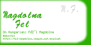 magdolna fel business card